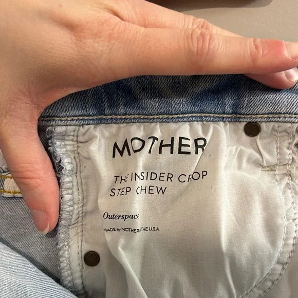 MOTHER Denim The insider crop Jean in color Outerspace - Picture 9 of 9